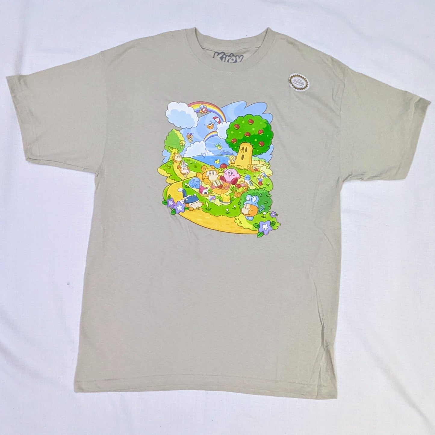 Tan Kirby graphic tee