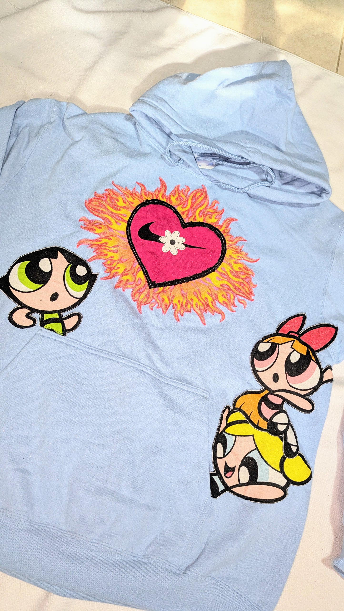Custom Nike PPG Glitter hoodie