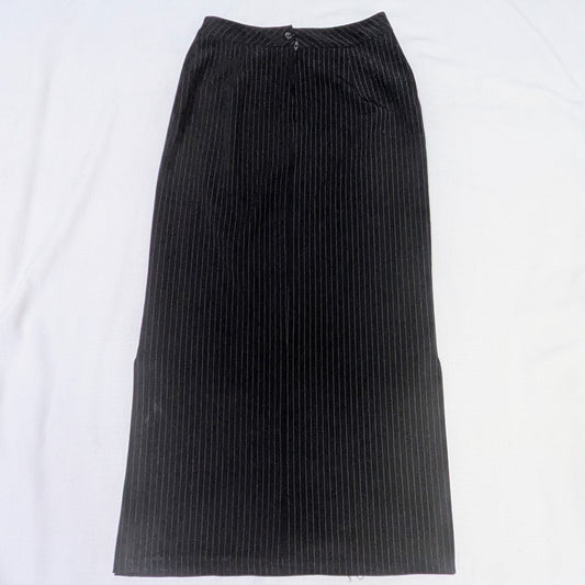 Pinstripe maxi skirt