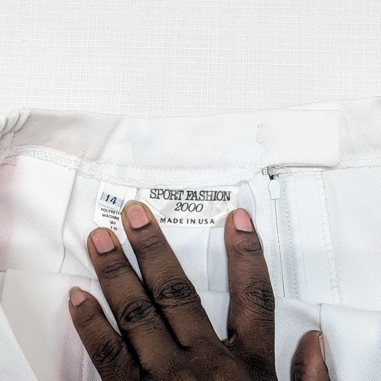 Vintage White Pleated Mini Skirt