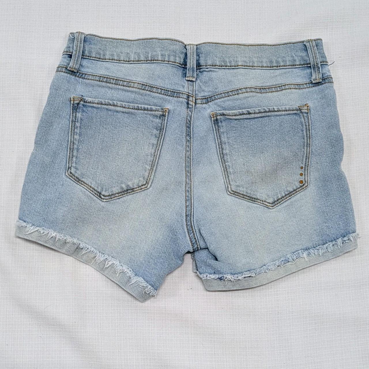 Light Blue Denim Shorts With