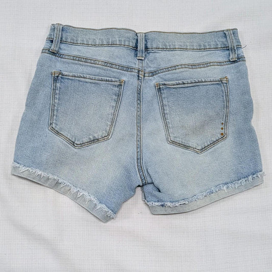 Light Blue Denim Shorts With
