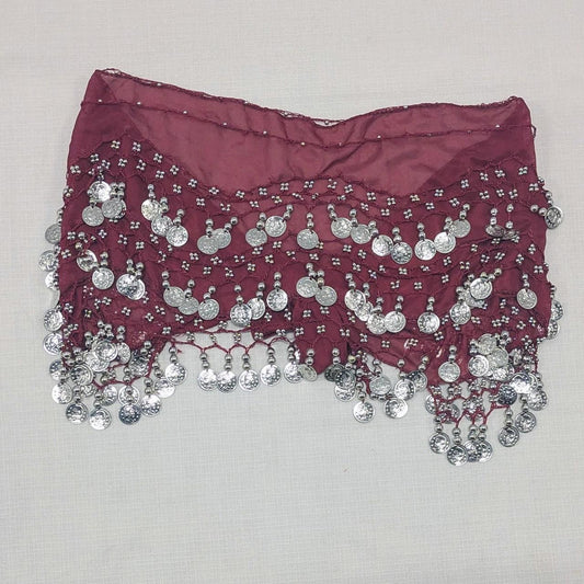 Burgundy Belly Dance Scarf