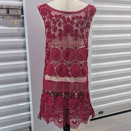 Red Crochet Dress Crochet dress