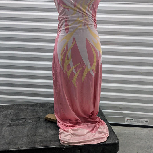 Pink And Yellow Maxi Dress