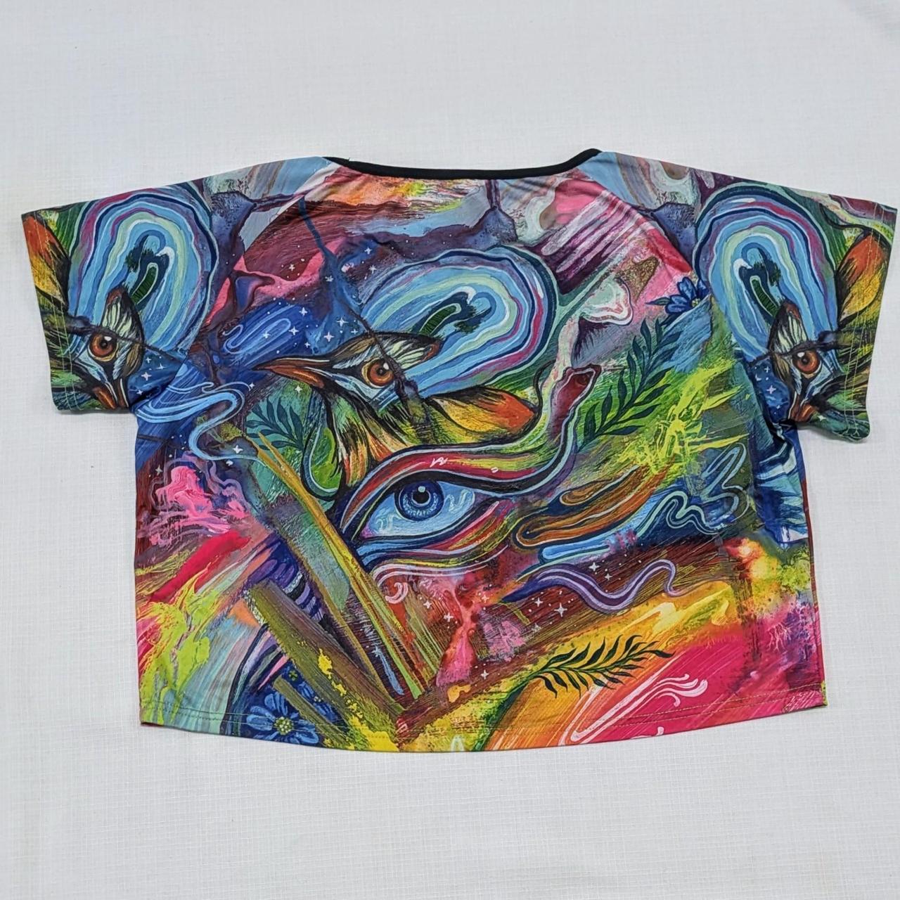 Psychedelic Multi Coloured Crop Top