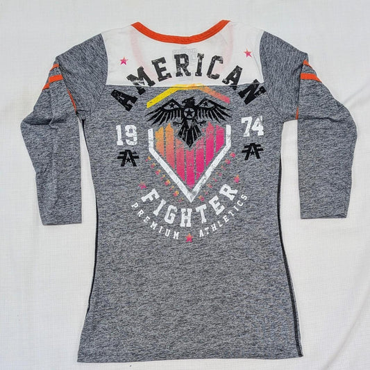 Grey And Red American Fighter