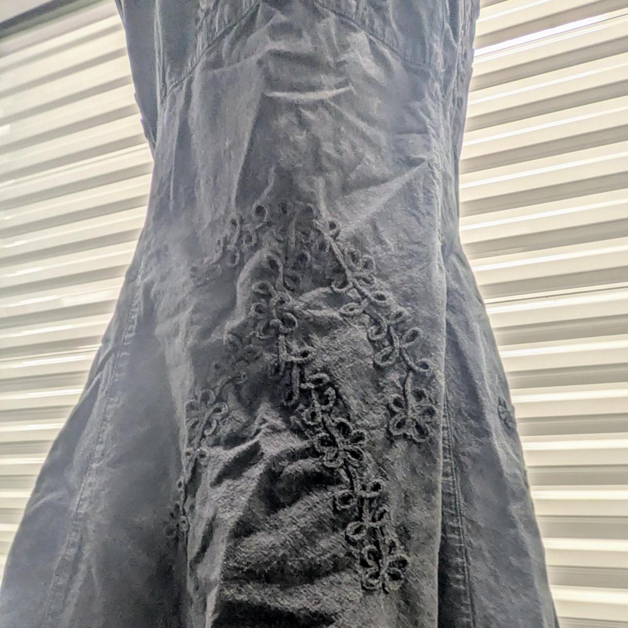 Vintage Black Cotton Halter Dress