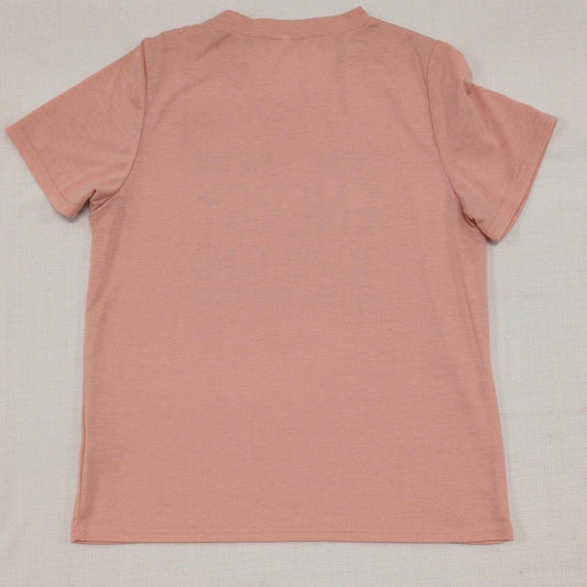 Pink Casual Streetwear T Shirt I