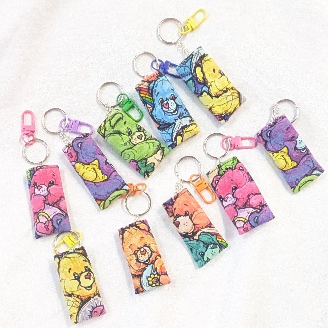 Care Bears keychain pouch