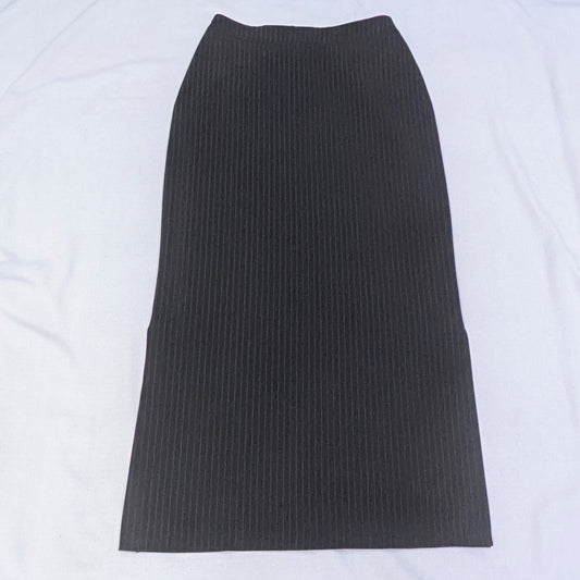 Pinstripe maxi skirt