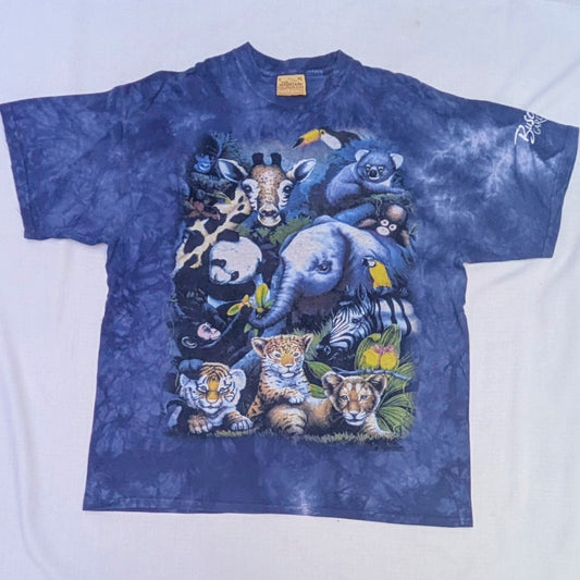 Animal tie-dye tee