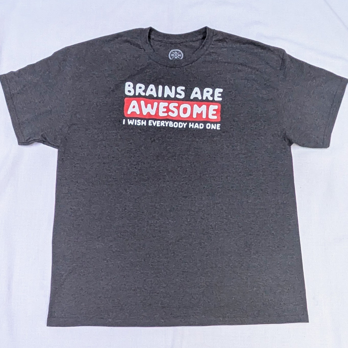 Grey "Brains are Awesome" T-shirt