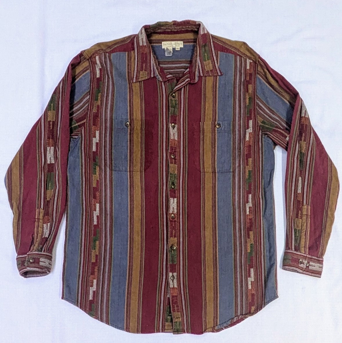 Vintage striped button-up shirt