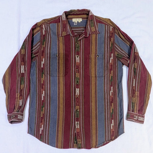 Vintage striped button-up shirt