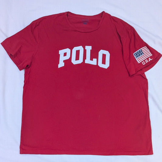 Red Polo tee