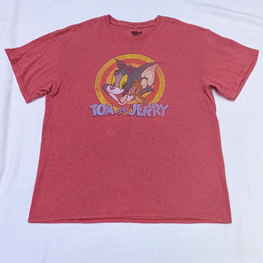 Red Tom and jerry tee