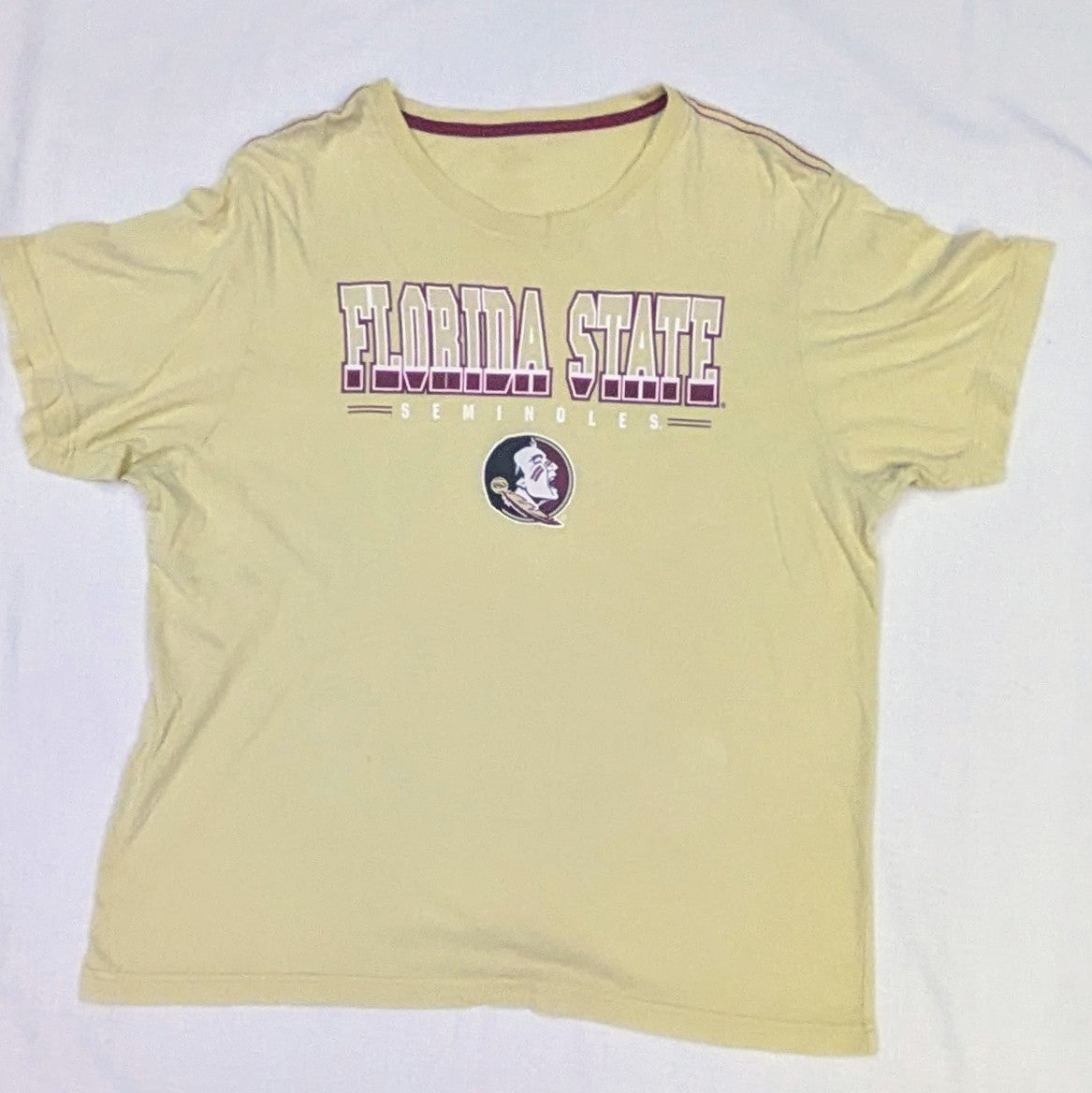Yellow Florida State Seminoles tee