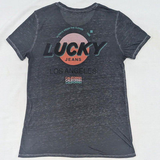 Grey Lucky Brand Vintage Burnout