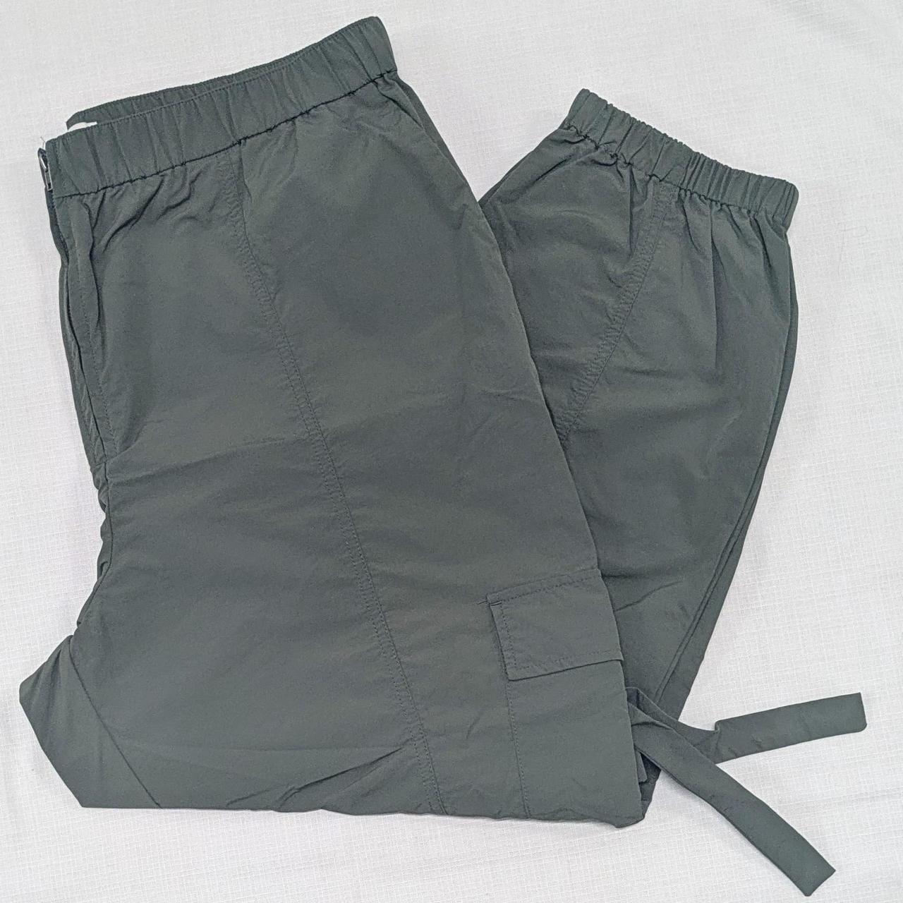 Olive Green Cargo Jogger Pants
