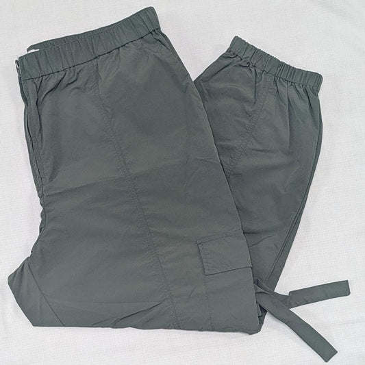 Olive Green Cargo Jogger Pants
