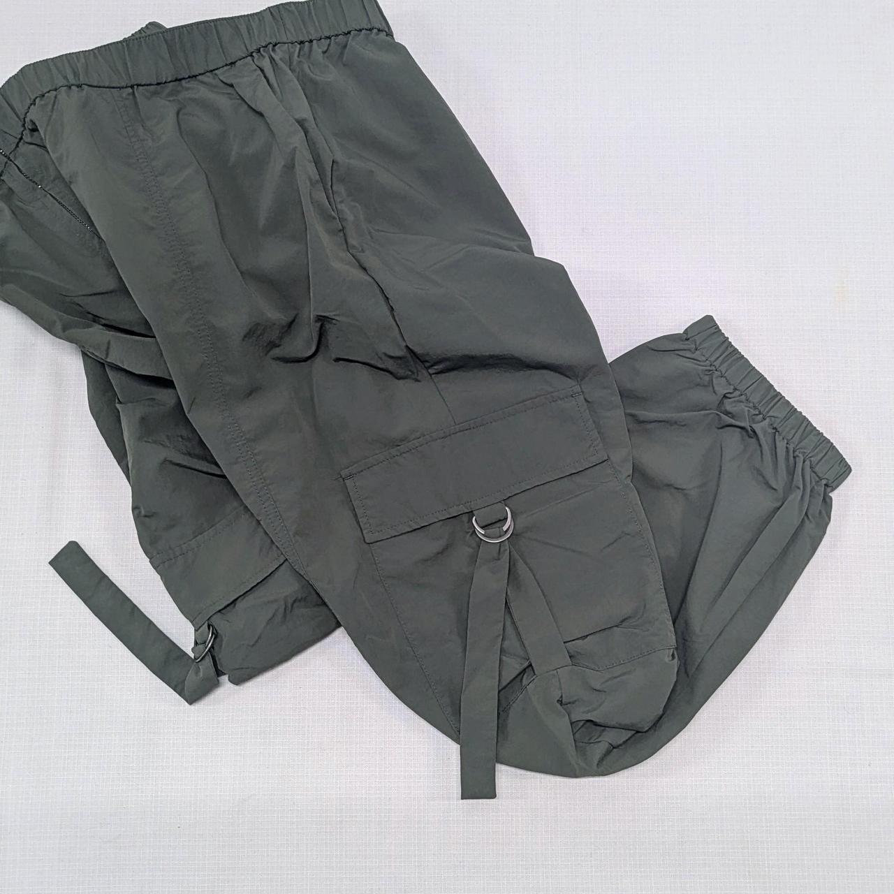 Olive Green Cargo Jogger Pants