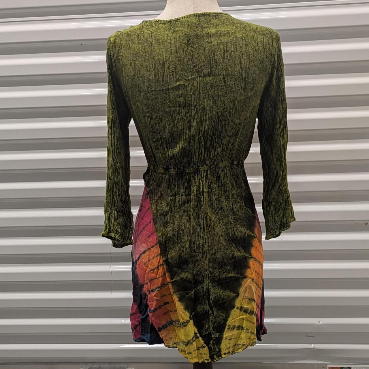 Boho Tie Dye Green And Orange