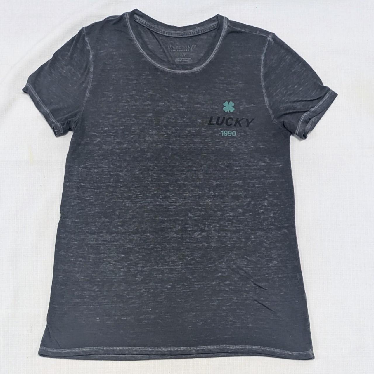 Grey Lucky Brand Vintage Burnout