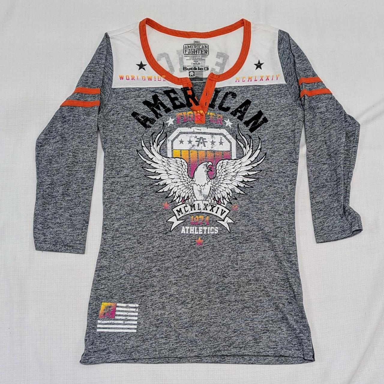 Grey And Red American Fighter