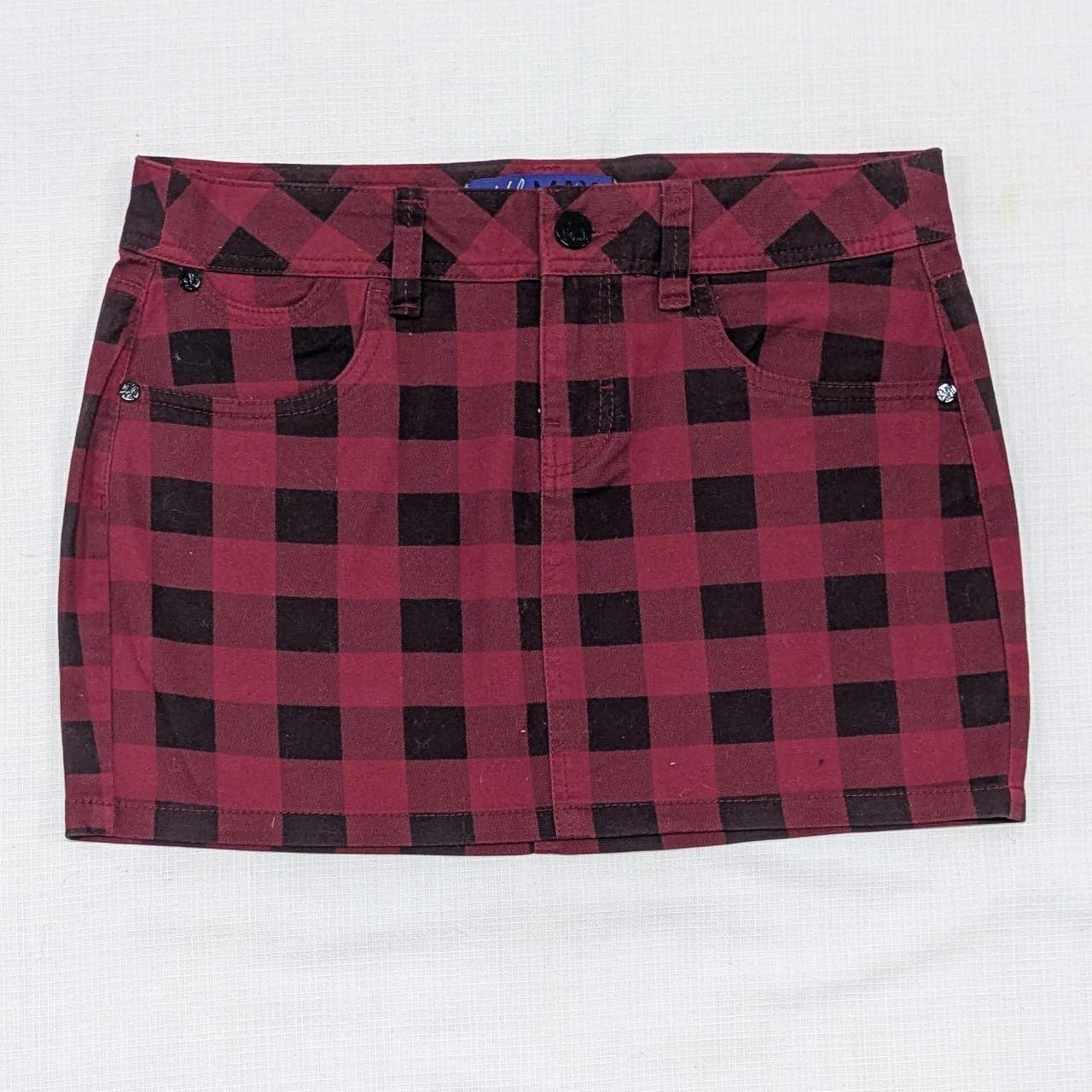 Plaid mini skirt