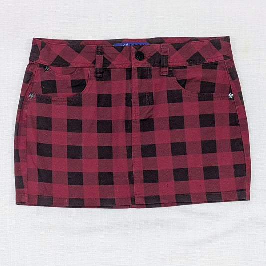 Plaid mini skirt