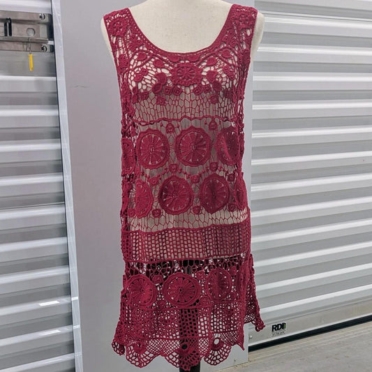 Red Crochet Dress Crochet dress